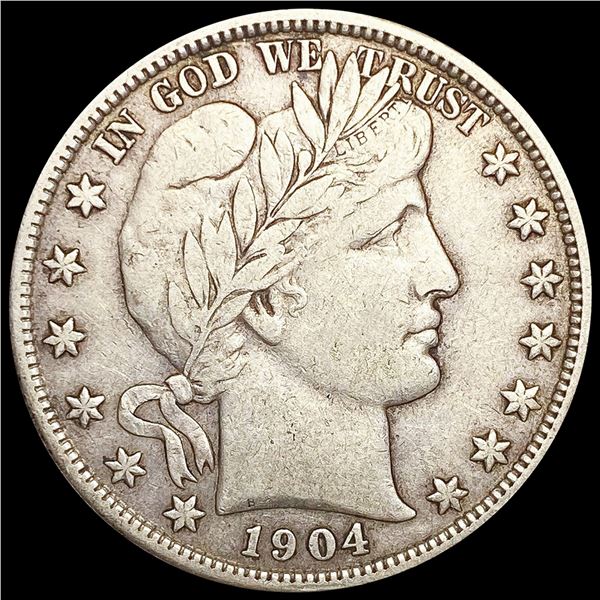 1904 Barber Half Dollar NICELY CIRCULATED