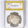 Image 1 : 1887-O Morgan Silver Dollar PGA MS67 PL