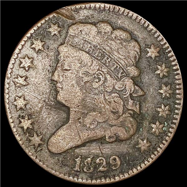 1829 Classic Head Half Cent NICELY CIRCULATED