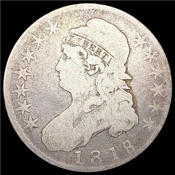 1818 Capped Bust Half Dollar NICELY CIRCULATED