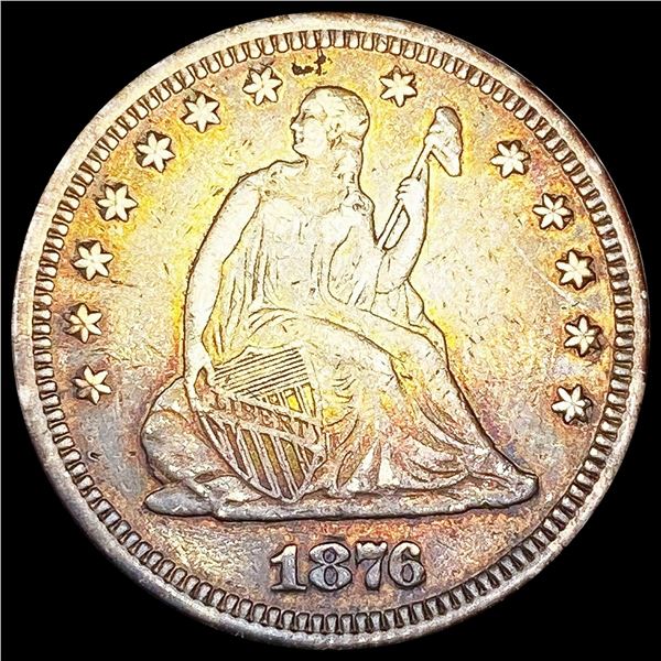 1876 Seated Liberty Quarter ABOUT UNCIRCULATED
