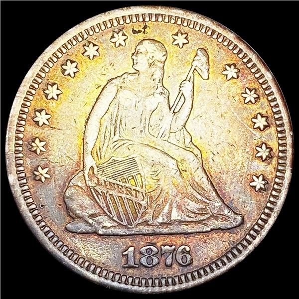 1876 Seated Liberty Quarter ABOUT UNCIRCULATED