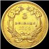 Image 2 : 1854 $3 Gold Piece CLOSELY UNCIRCULATED
