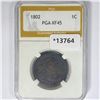 Image 1 : 1802 Draped Bust Large Cent PGA XF45