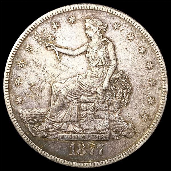 1877-S Silver Trade Dollar LIGHTLY CIRCULATED