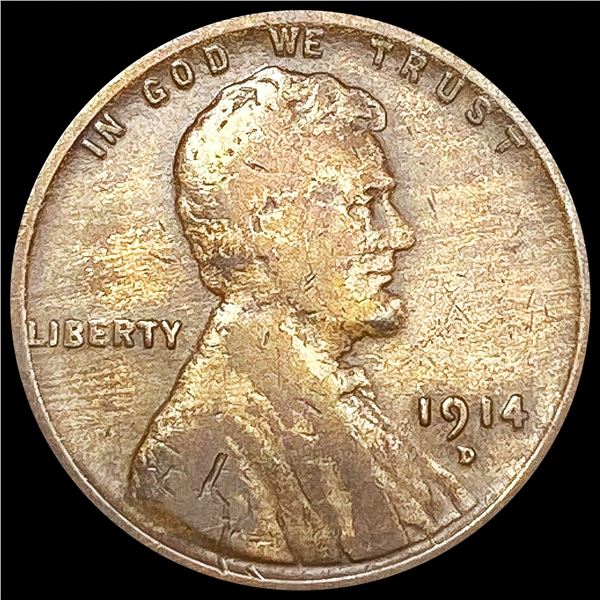 1914-D Wheat Cent LIGHTLY CIRCULATED