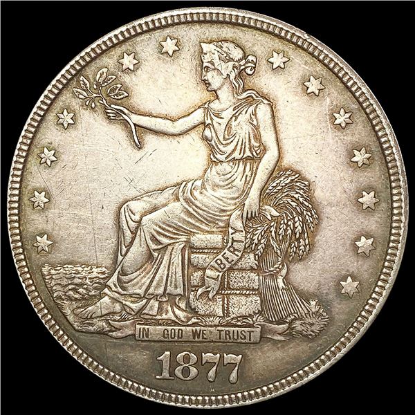 1877 Silver Trade Dollar LIGHTLY CIRCULATED