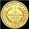 Image 2 : 1851-O Rare Gold Dollar CLOSELY UNCIRCULATED