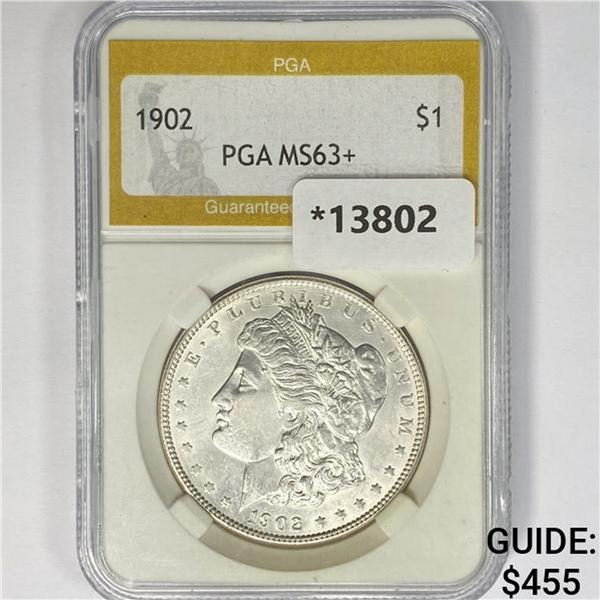 1902 Morgan Silver Dollar PGA MS63+