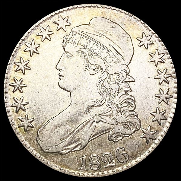 1826 Capped Bust Half Dollar LIGHTLY CIRCULATED