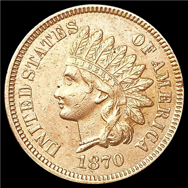 1870 Indian Head Cent CLOSELY UNCIRCULATED