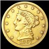 Image 1 : 1867-S $2.50 Gold Quarter Eagle NICELY CIRCULATED