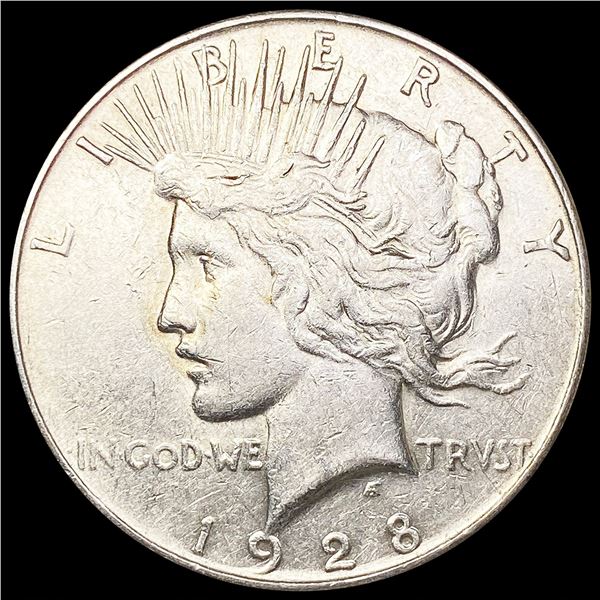 1928-S Silver Peace Dollar CLOSELY UNCIRCULATED