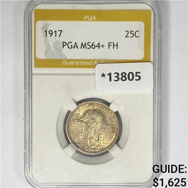 1917 Standing Liberty Quarter PGA MS64+ FH