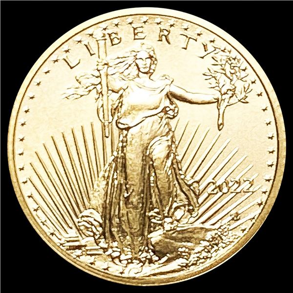 2022 1/10oz Gold $5 Eagle SUPERB GEM BU