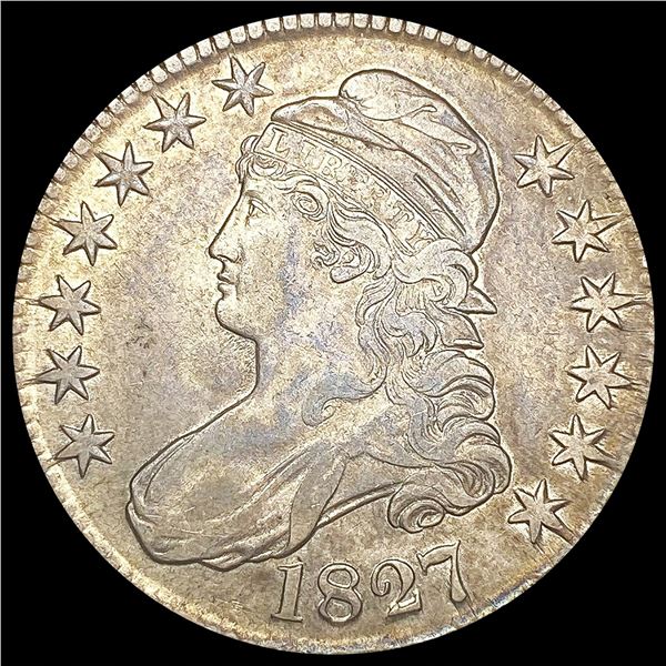 1827 Capped Bust Half Dollar ABOUT UNCIRCULATED