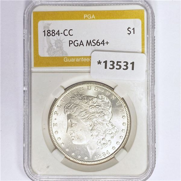 1884-CC Morgan Silver Dollar PGA MS64+