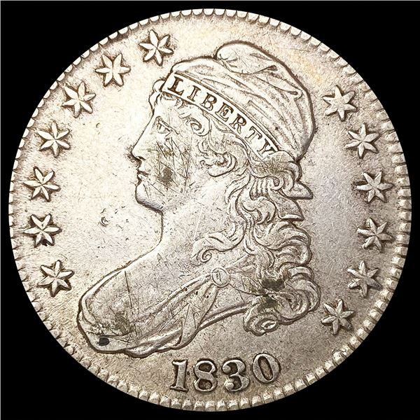 1830 Sm O Capped Bust Half Dollar CLOSELY