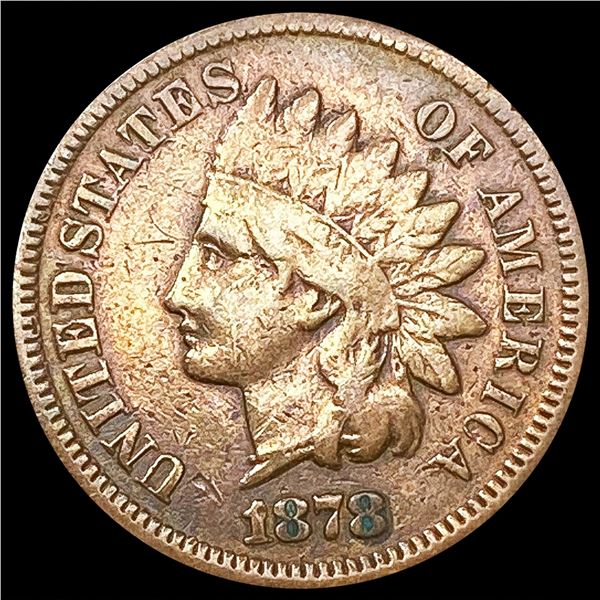 1878 Indian Head Cent LIGHTLY CIRCULATED