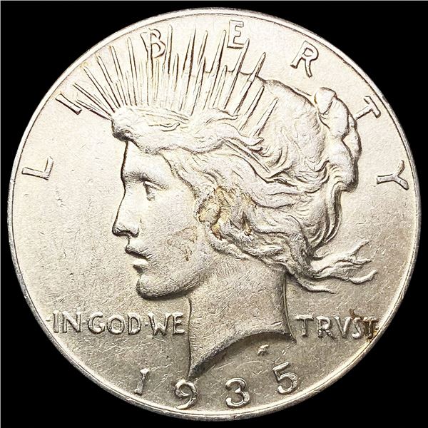 1935 Silver Peace Dollar CLOSELY UNCIRCULATED