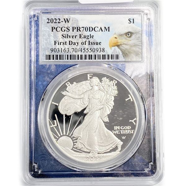 2022-W ASE PCGS PR70 DCAM, 1st Day