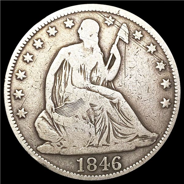 1846 Seated Liberty Half Dollar NICELY CIRCULATED