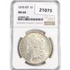 Image 1 : 1878 8TF Morgan Silver Dollar NGC MS60