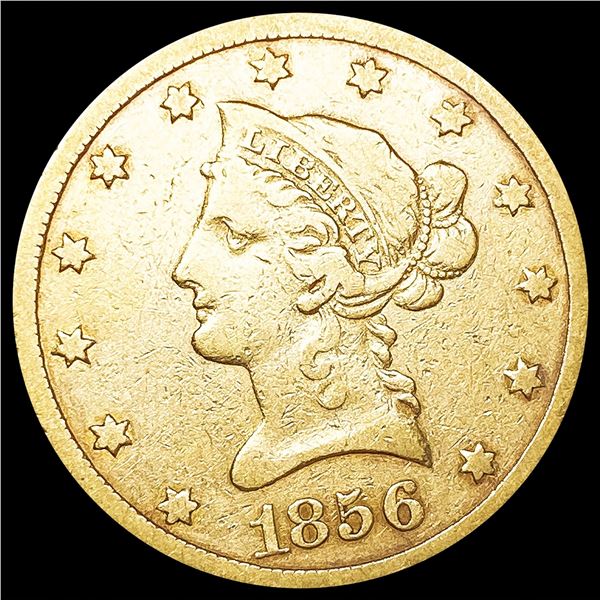 1856-S $10 Gold Eagle NICELY CIRCULATED