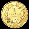 Image 2 : 1862 Rare Gold Dollar UNCIRCULATED