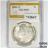 Image 1 : 1884-CC Morgan Silver Dollar PGA MS64
