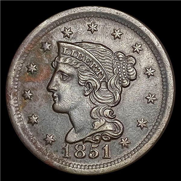 1851 Large Cent CLOSELY UNCIRCULATED