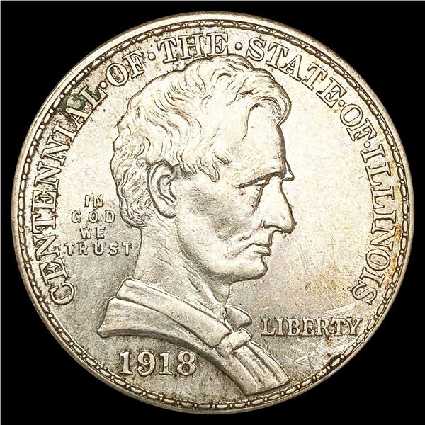 1918 Illinois Half Dollar CHOICE BU