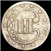 Image 2 : 1853 Silver Three Cent NICELY CIRCULATED