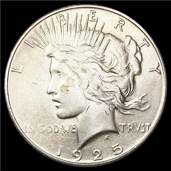 1925-S Silver Peace Dollar CLOSELY UNCIRCULATED