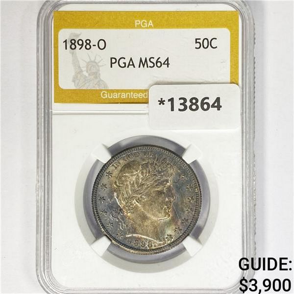 1898-O Barber Half Dollar PGA MS64