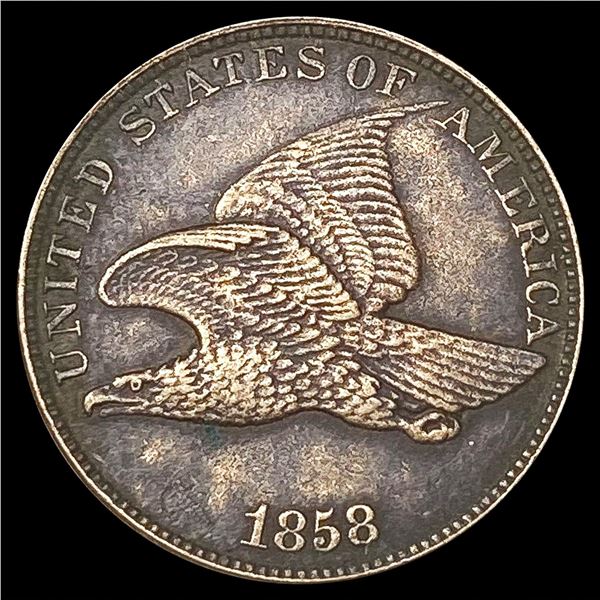 1858 Flying Eagle Cent NEARLY UNCIRCULATED