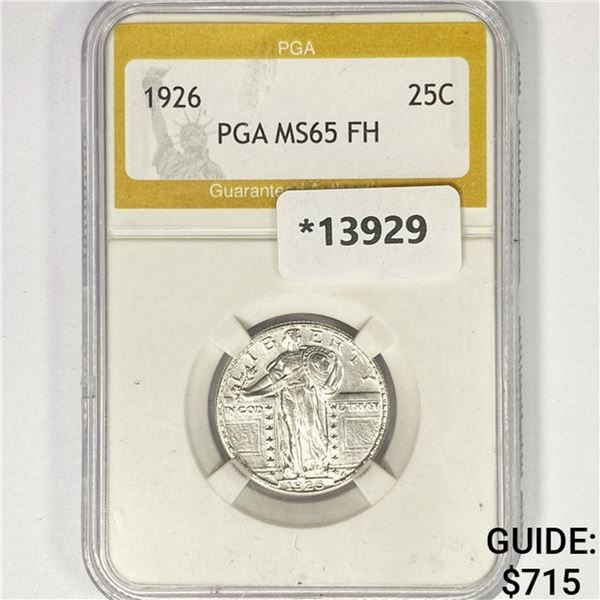 1926 Standing Liberty Quarter PGA MS65 FH