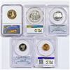 Image 2 : 1955-2006 Set (5) 1C, 5C25C, 50C, $1 PR, PF, MS