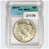 1922-D Silver Peace Dollar ICG MS62