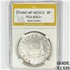 1754MO MF Mexico 8 Reales PGA MS63+ Same Crowns