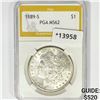 1889-S Morgan Silver Dollar PGA MS62