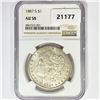 1887-S Morgan Silver Dollar NGC AU58
