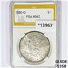1880-O Morgan Silver Dollar PGA MS62