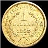 Image 2 : 1852 Rare Gold Dollar CLOSELY UNCIRCULATED