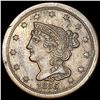 1855 Braided Hair Half Cent CLOSELY UNCIRCULATED