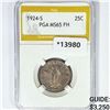 1924-S Standing Liberty Quarter PGA MS65 FH
