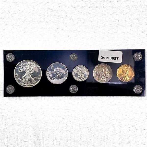 1937 US Proof Coin Set (5 Coins)