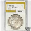 Image 1 : 1883-CC Morgan Silver Dollar PGA MS64