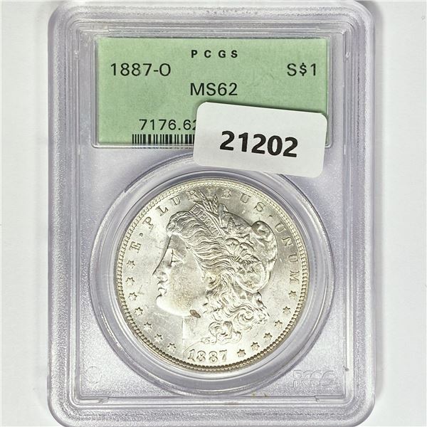 1887-O Morgan Silver Dollar PCGS MS62