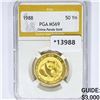 1988 50 Yn 1/2 oz China Gold Panda PGA MS69